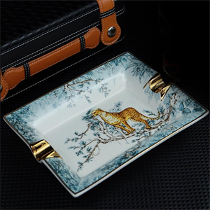 Lubinski Leopard Porselen Puro Küllüğü Gold 2li