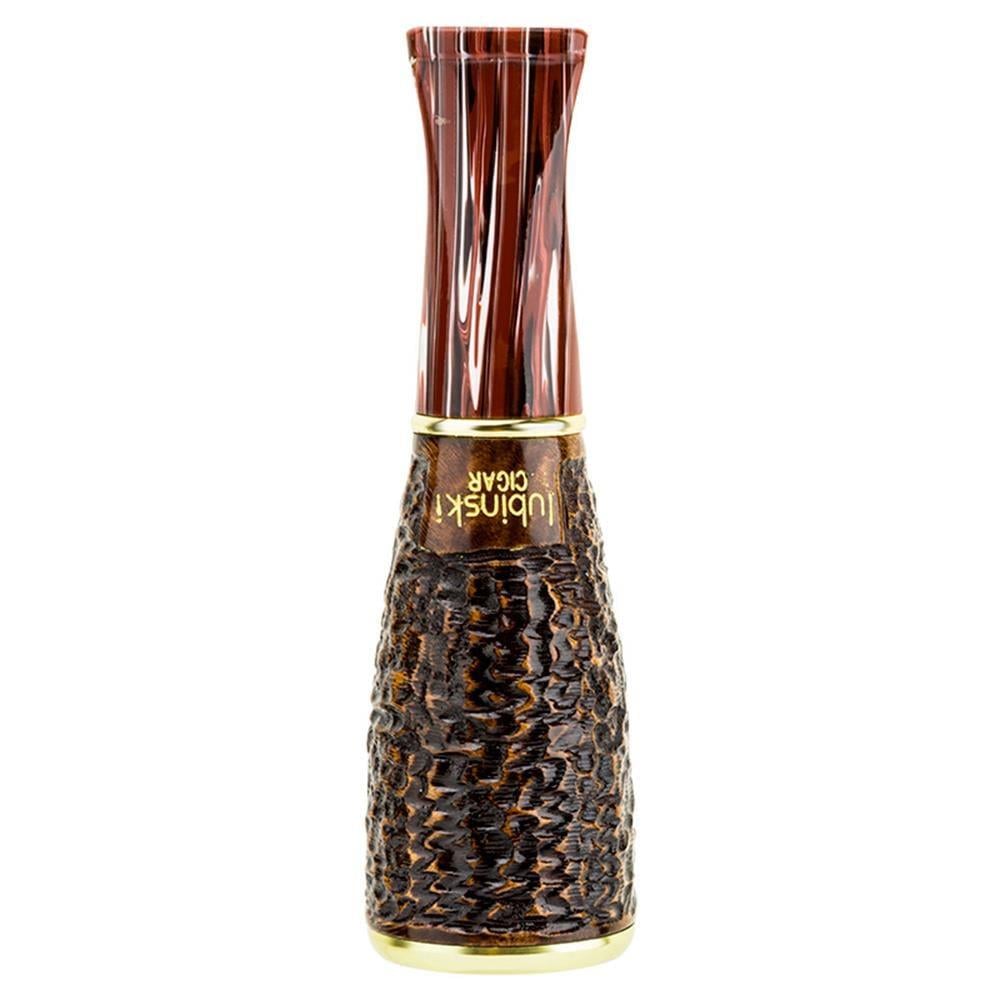 Lubinski 4 Boy Kullanım Briar Puro Ağızlığı 9mm Filtreli Long Carve (38-57 Ring)