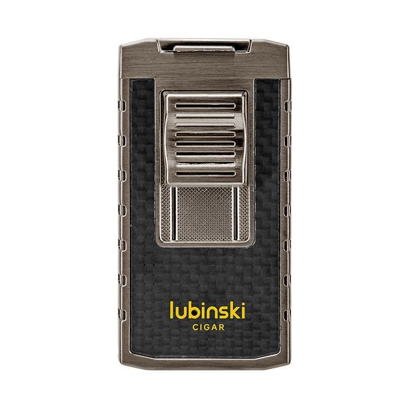 Lubinski Yeni Stil Delicili Çift Torch Puro Çakmağı Gunmetal