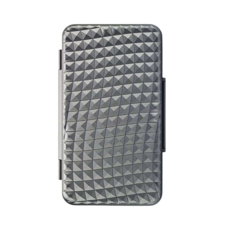 Lubinski Yeni Stil Seyahat Puro Kutusu Humidor Alüminyum Grey 5's