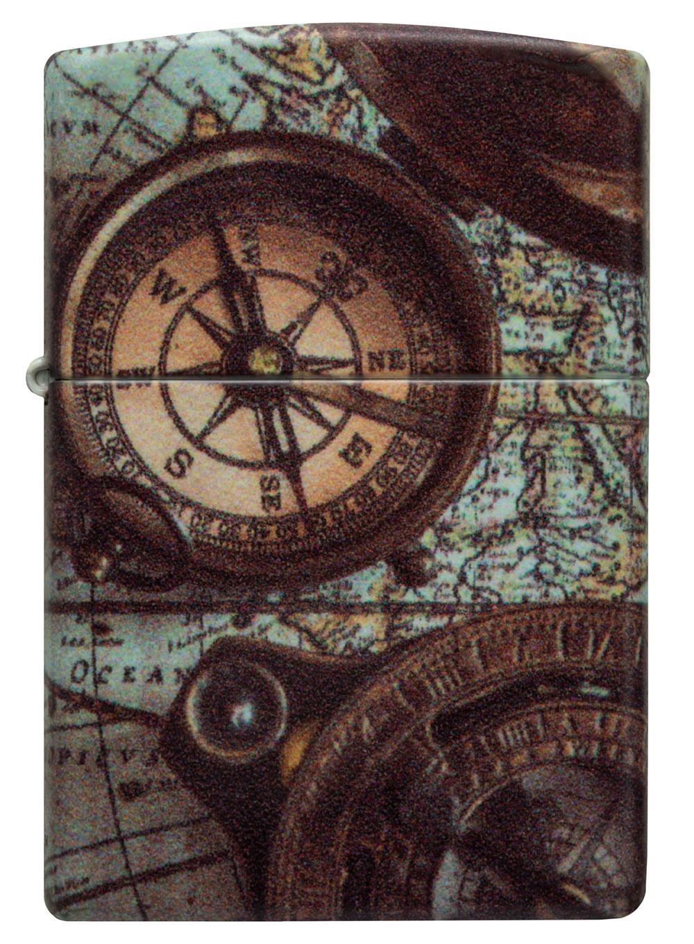 Zippo Compass Design Benzinli Çakmak