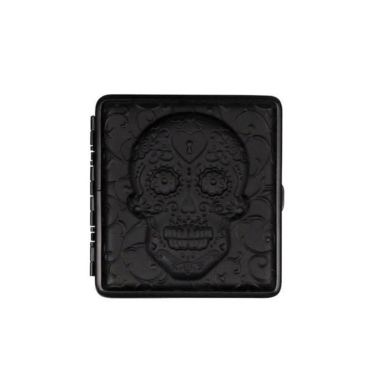 Atomic German 3D Deri Kısa Sigara Tabakası 18li Skull Key