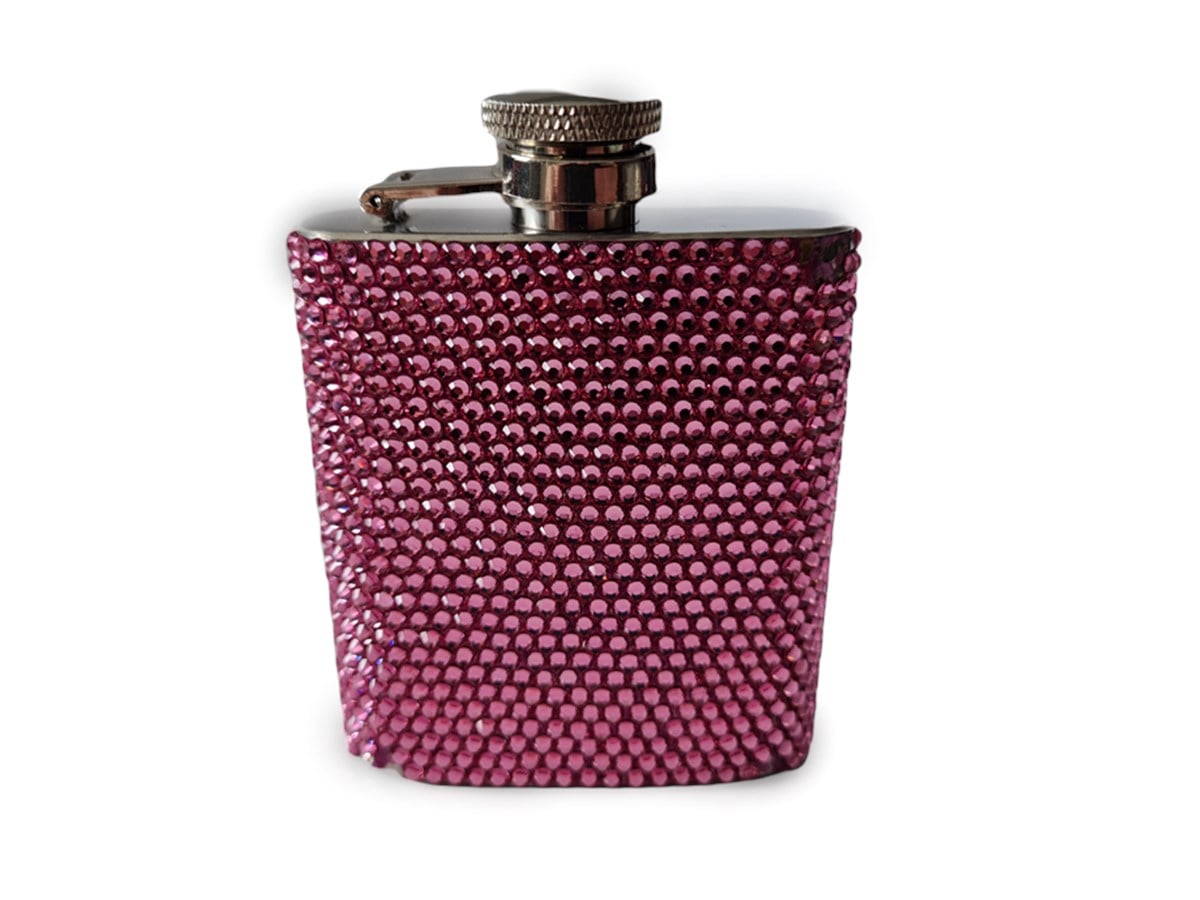 Swarovski Taşlı Kaplı Matara Pembe(Outlet)