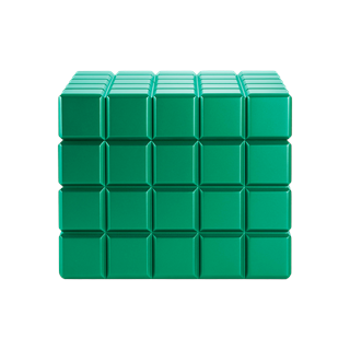 Colibri Heritage Humidor Puro Kutusu Cube Mat Yeşil 80's