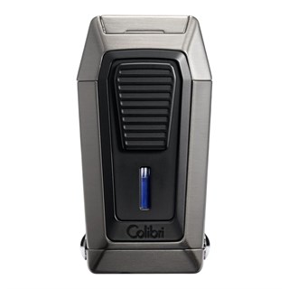 Colibri Quantum Gunmetal Üç Torch V-Cut Kesicili Puro Çakmağı