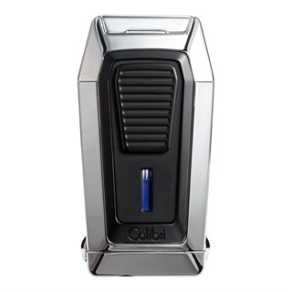 Colibri Quantum Krom Üç Torch V-Cut Kesicili Puro Çakmağı