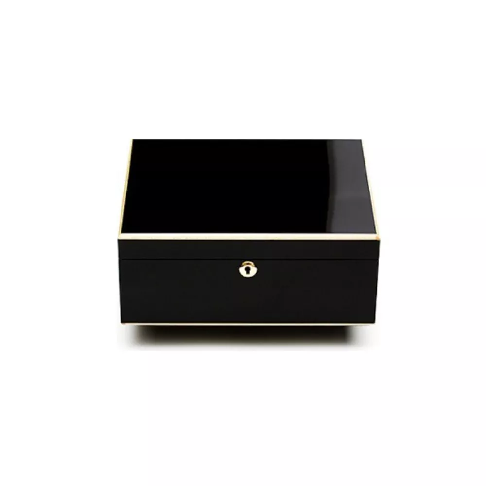 Adorini Milan Deluxe Humidor – Parlak Siyah 75s