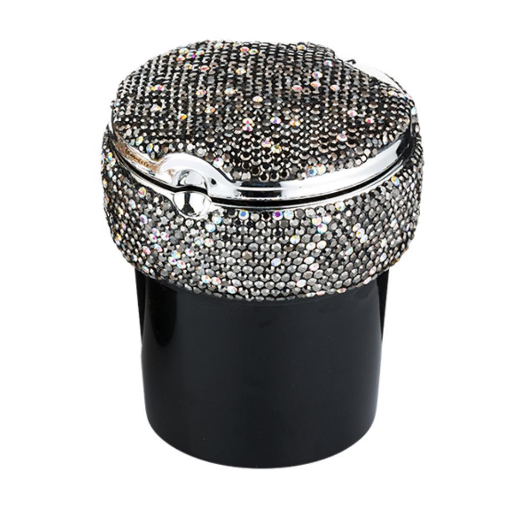 Angelo Led Işıklı Araç Araba Küllüğü Parıltılı Taş Kaplama Füme