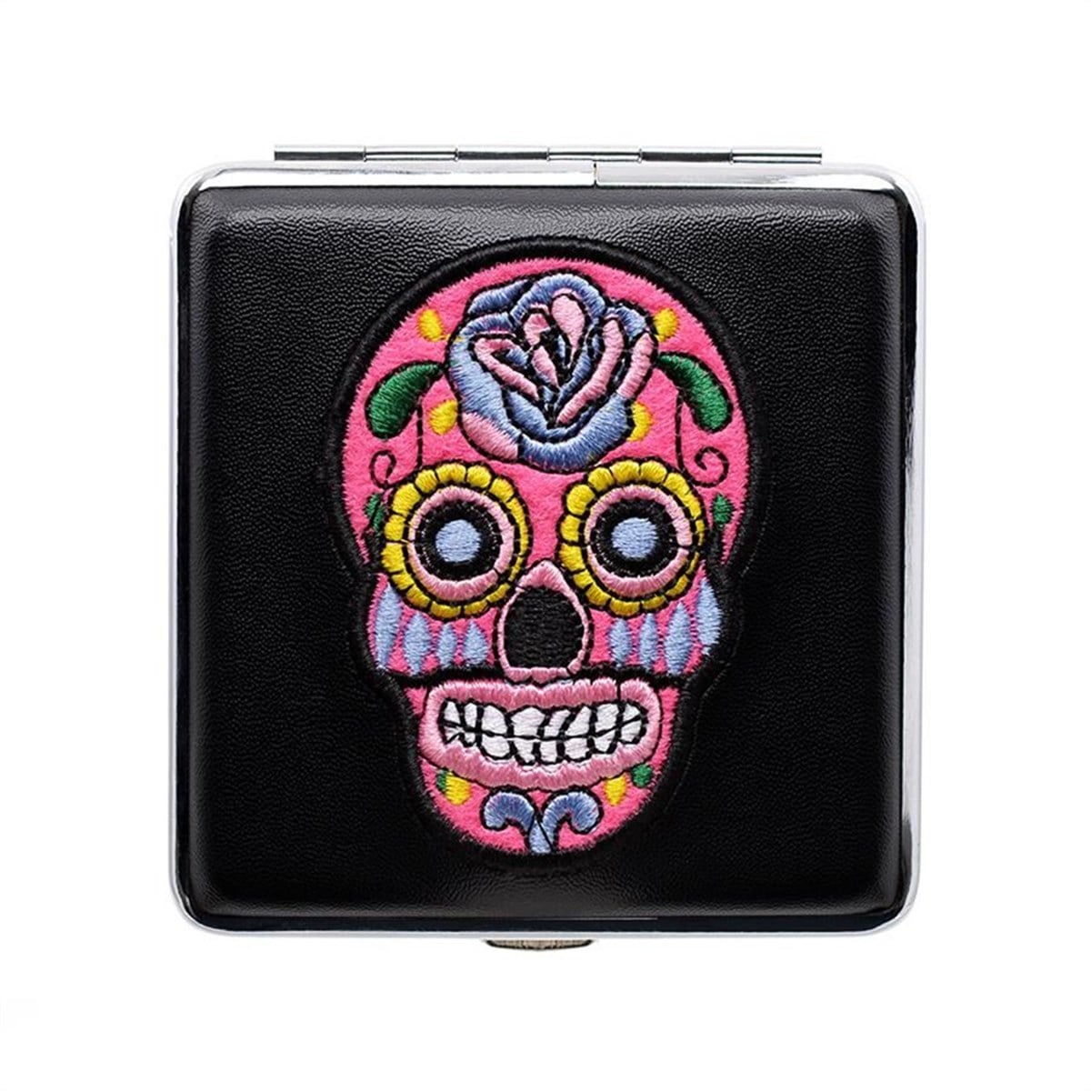Atomic German Skull Deri Kısa Sigara Tabakası Pembe 20li