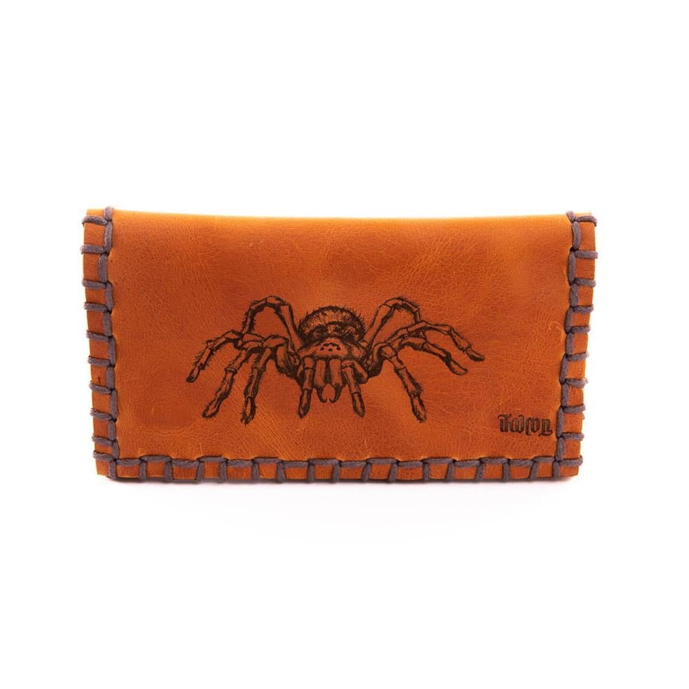 Falco Taba Deri Tütün Kesesi Örümcek