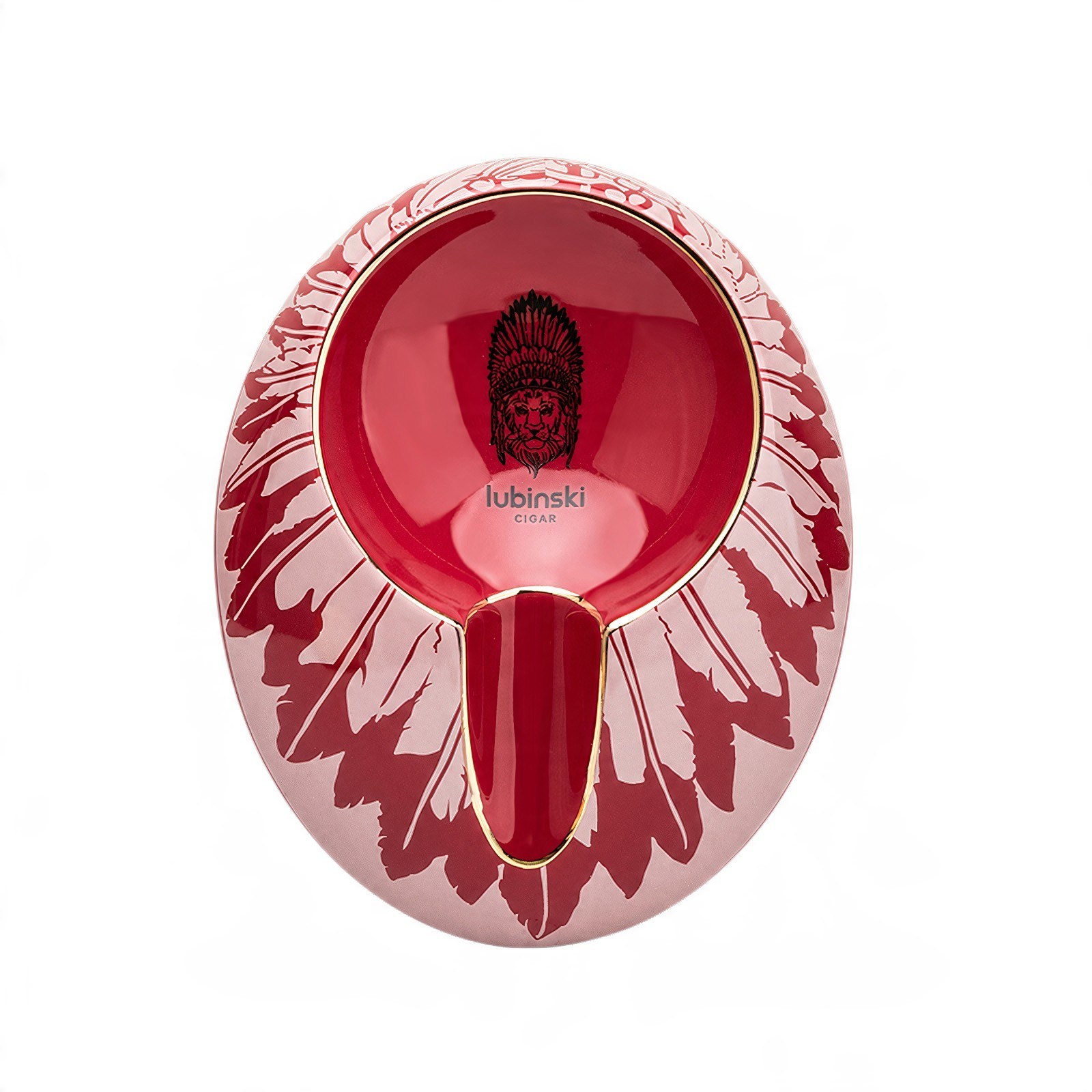 Lubinski New Design Oval Tekli Seramik Puro Küllüğü Kırmızı
