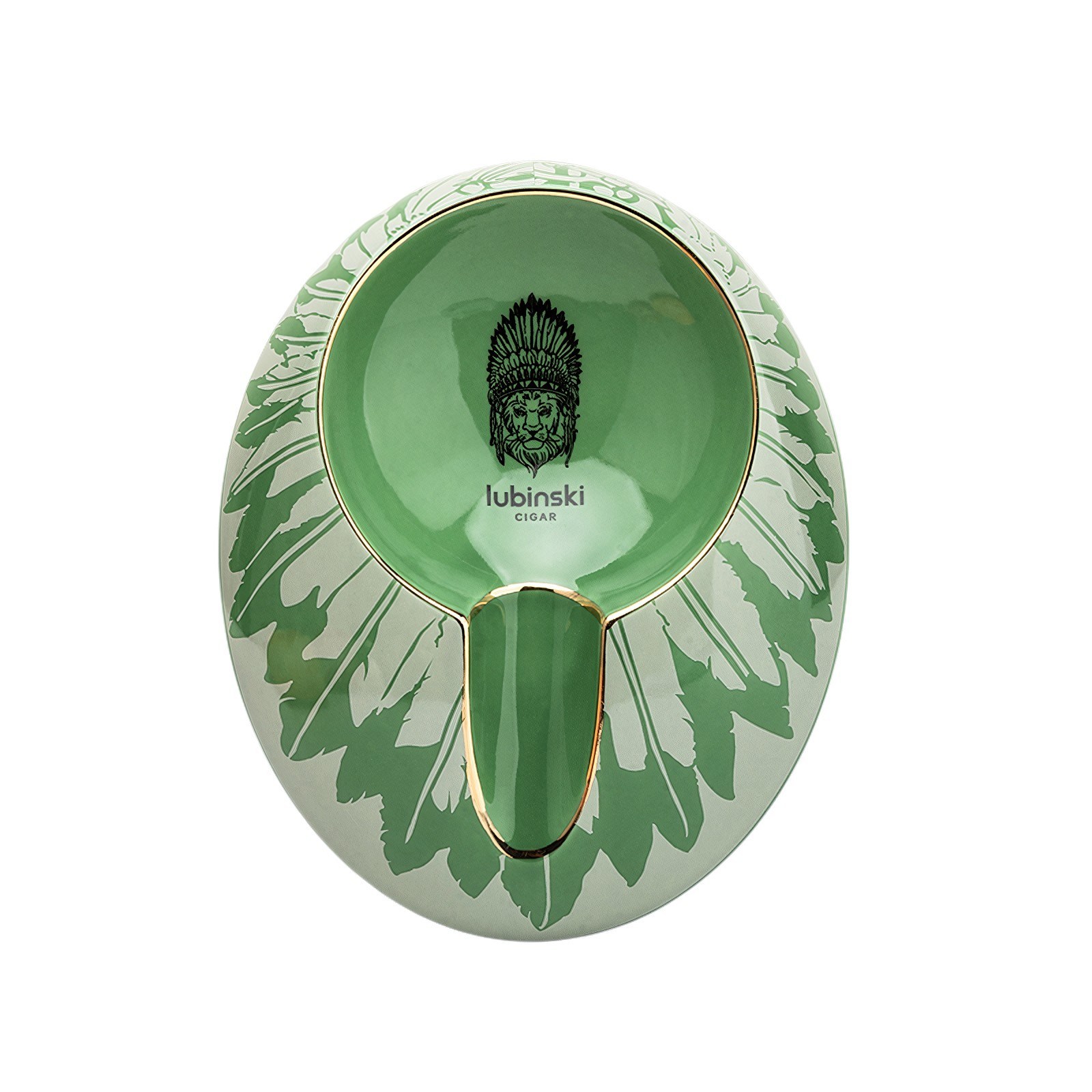 Lubinski New Design Oval Tekli Seramik Puro Küllüğü Yeşil