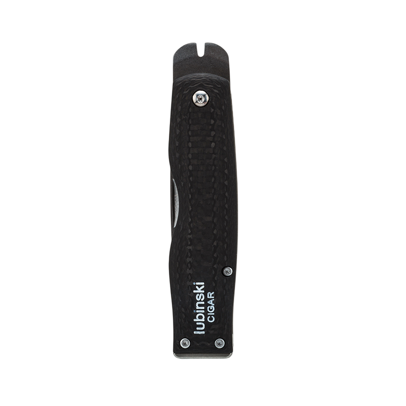 Lubinski Pocketknife Çift Delicili Puro Kesici Cutter Siyah
