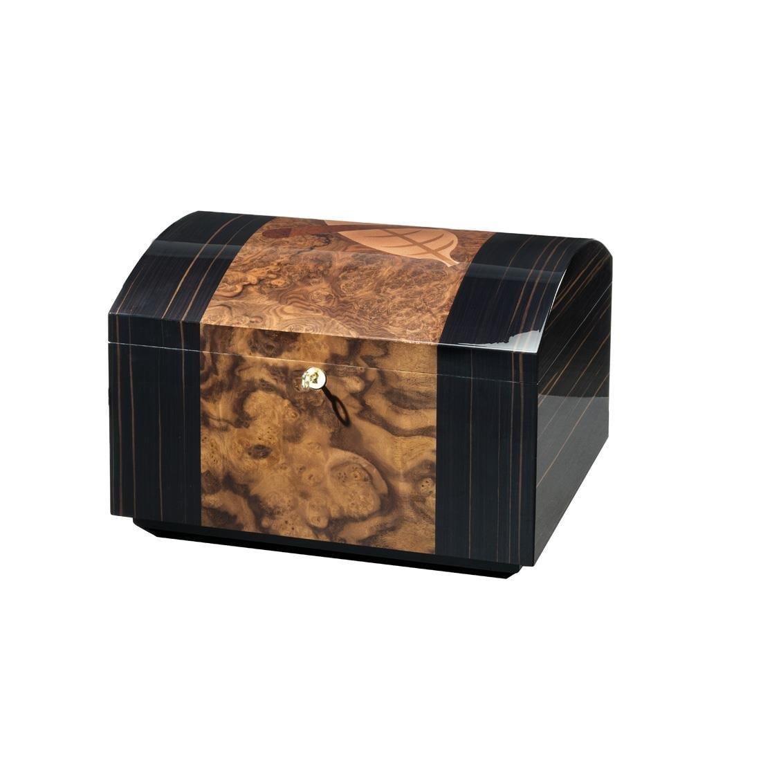 Morici Collection Italy Handmade Çekmeceli Küllüklü Humidor Puro Kutusu Sandık- Opera Collection- Tobacco Leaf