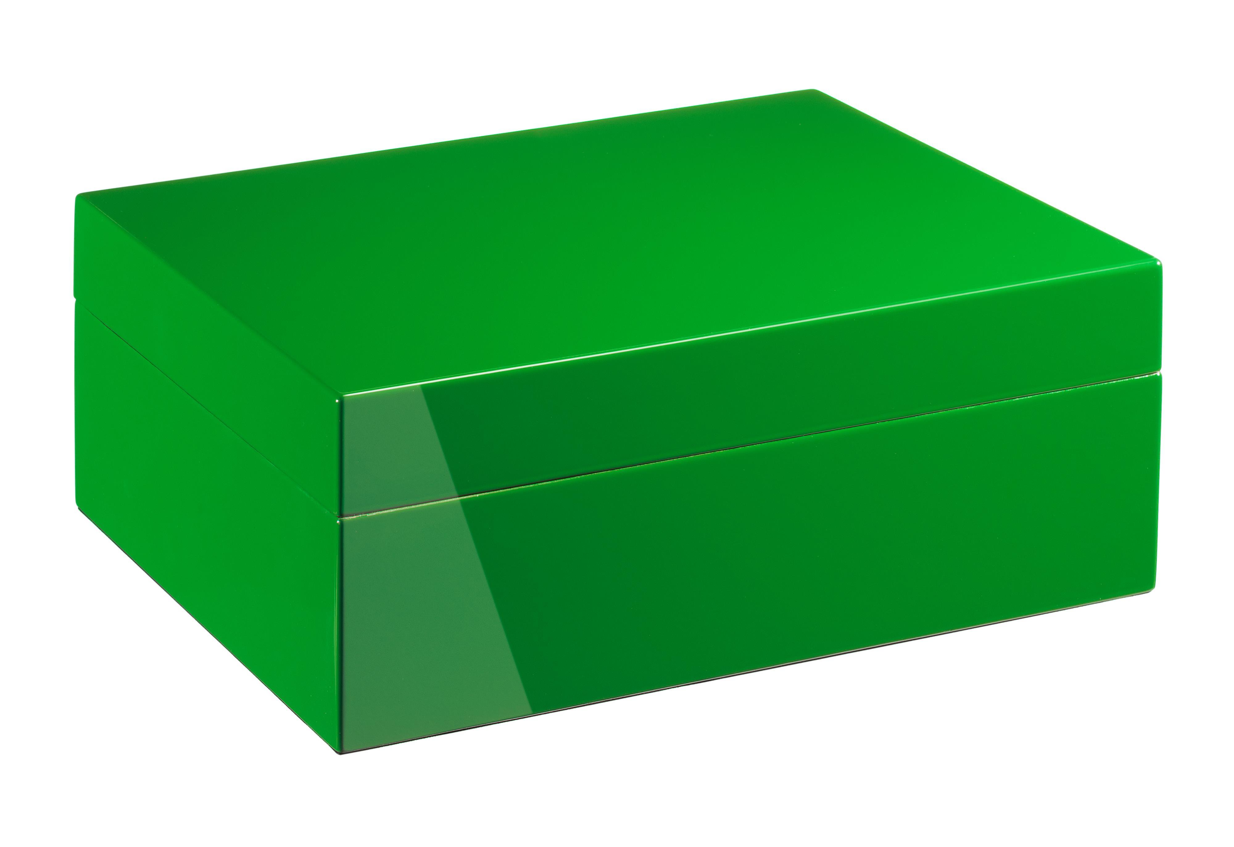 Morici Collection Italy Handmade Humidor Puro Kutusu - Roma Collection- Green- 50's