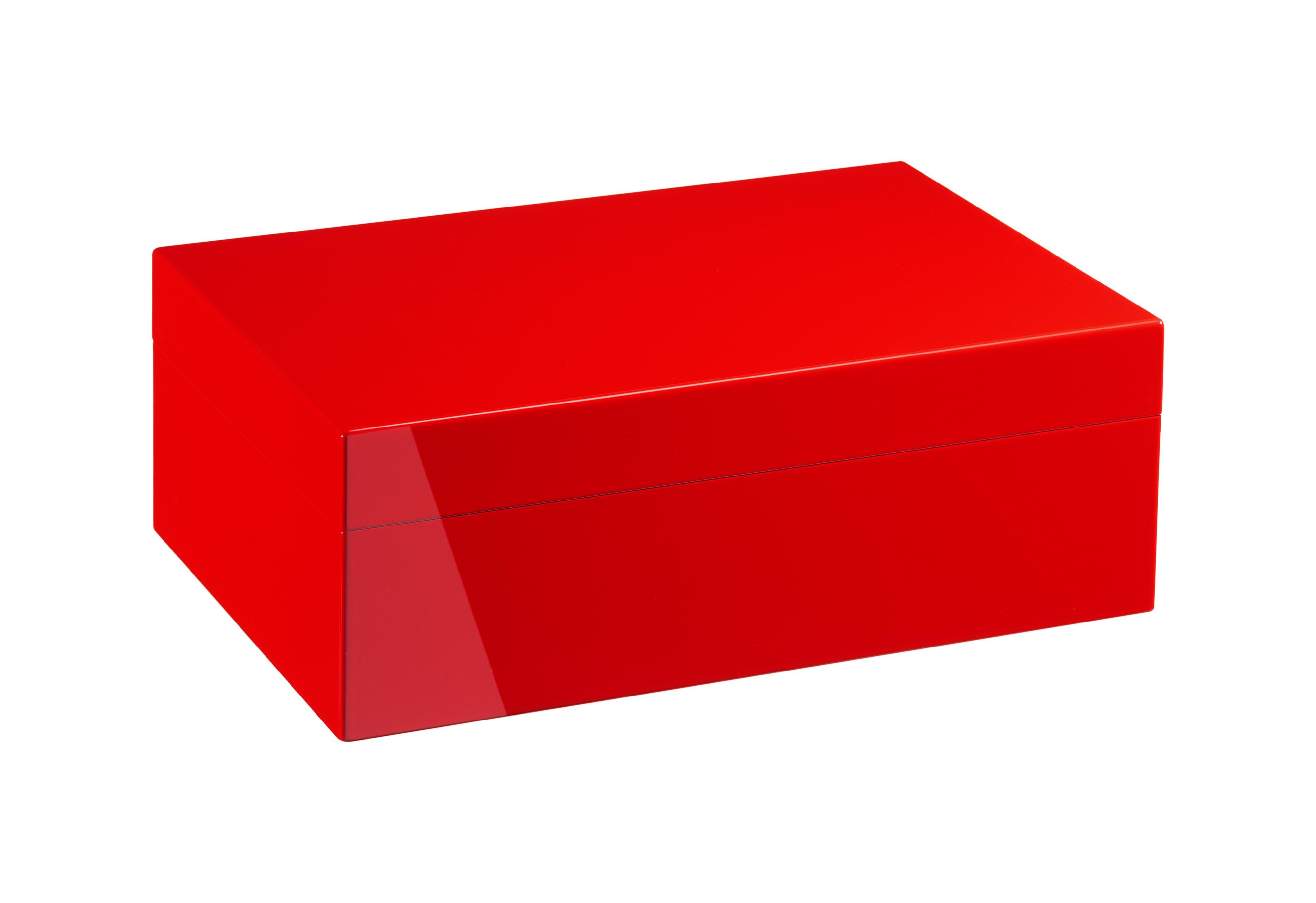 Morici Collection Italy Handmade Humidor Puro Kutusu - Roma Collection- Red- 50's
