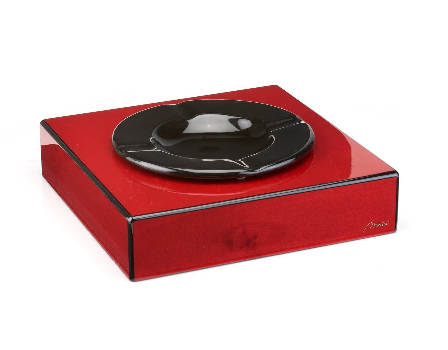 Morici Collection Italy Handmade Puro Küllük - Roma Collection- Red Veined