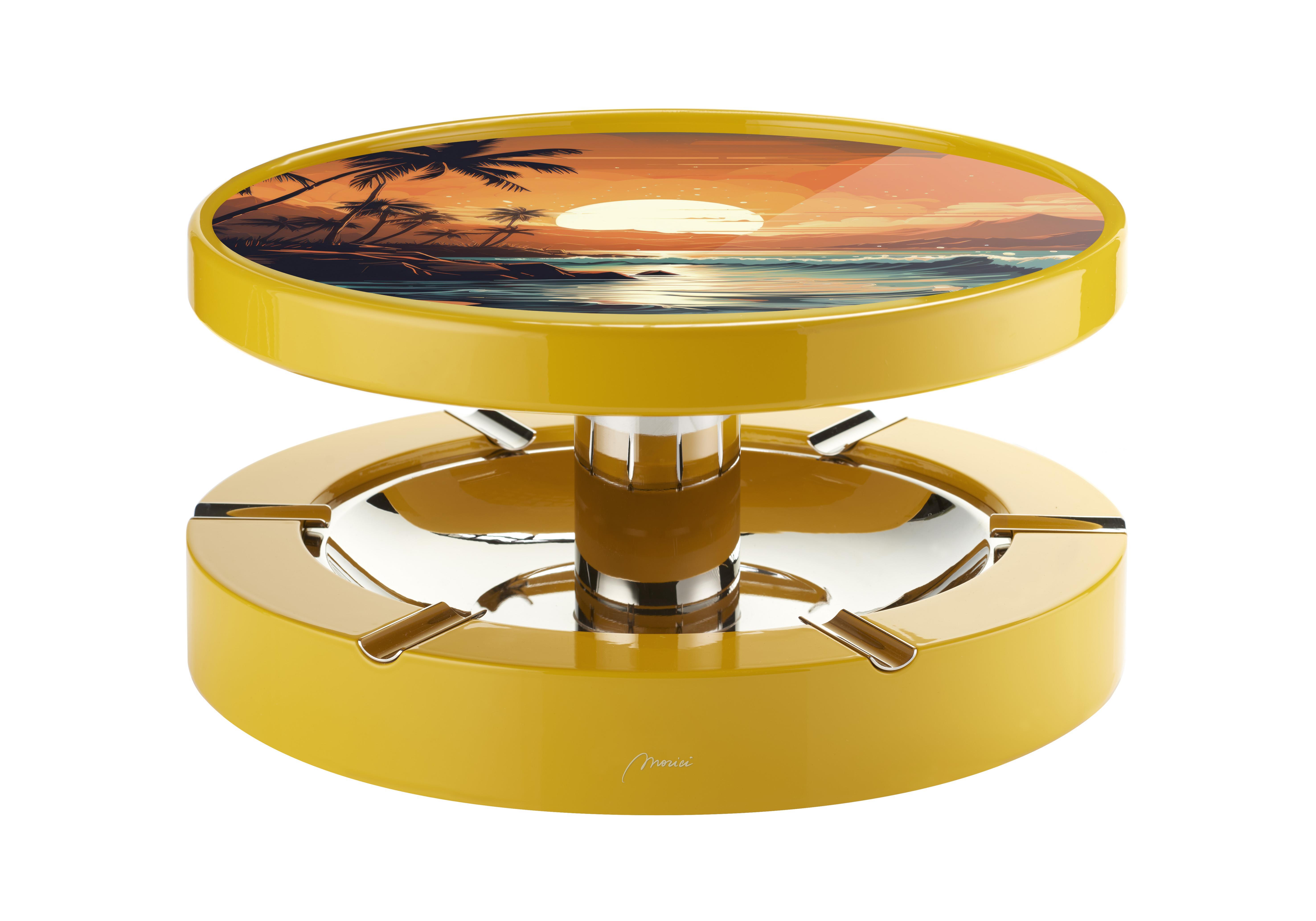 Morici Collection Italy Handmade Special Club Puro Küllük - Roma Collection- Yellow Caribbean Beach