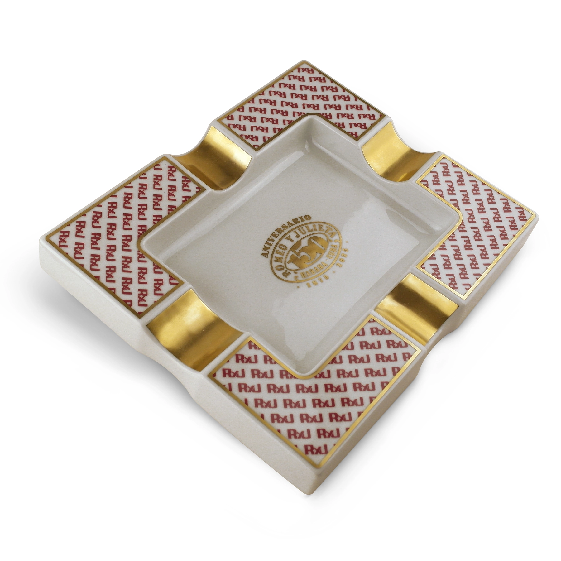 Romeo y Julieta 150th Anniversary Büyük Porselen Puro Küllüğü 4lü
