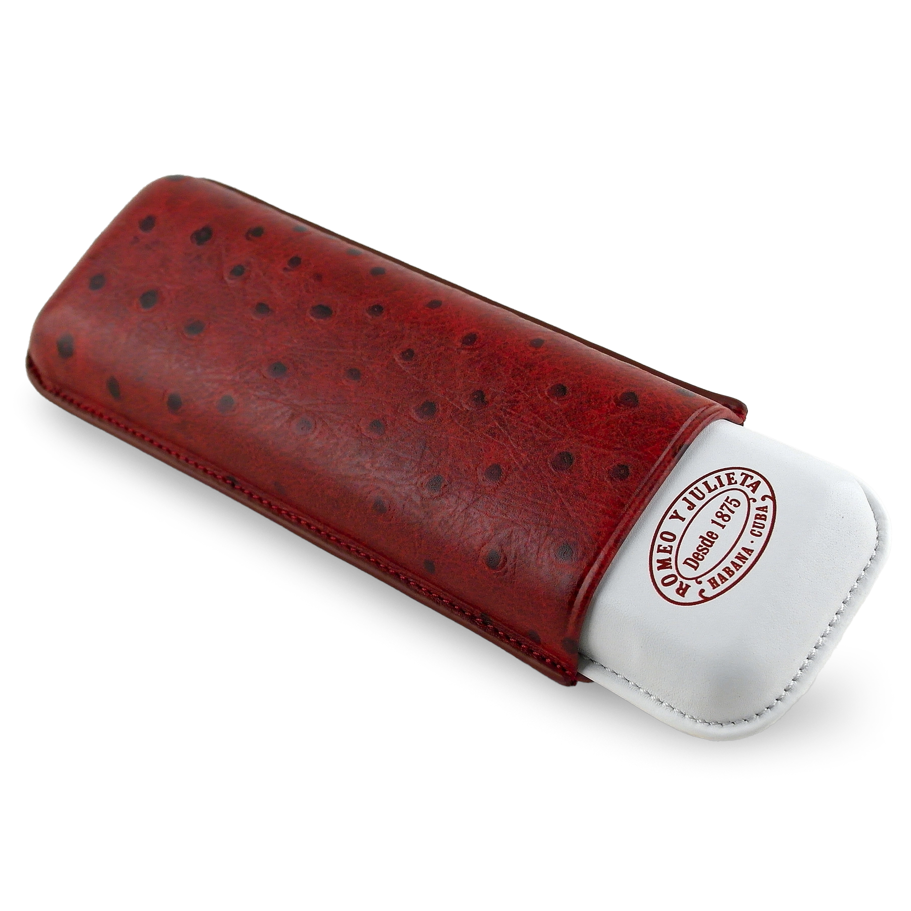 Romeo y Julieta Gerçek Deri Puro Kılıfı İkili 64 Ring - Kahve