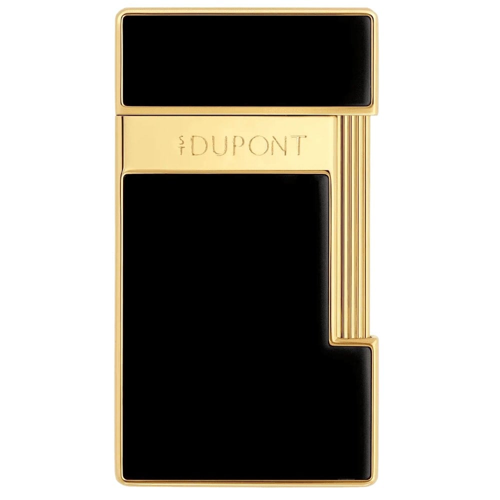 S.T. Dupont Lacquered Slimmy Black Çakmak 28222
