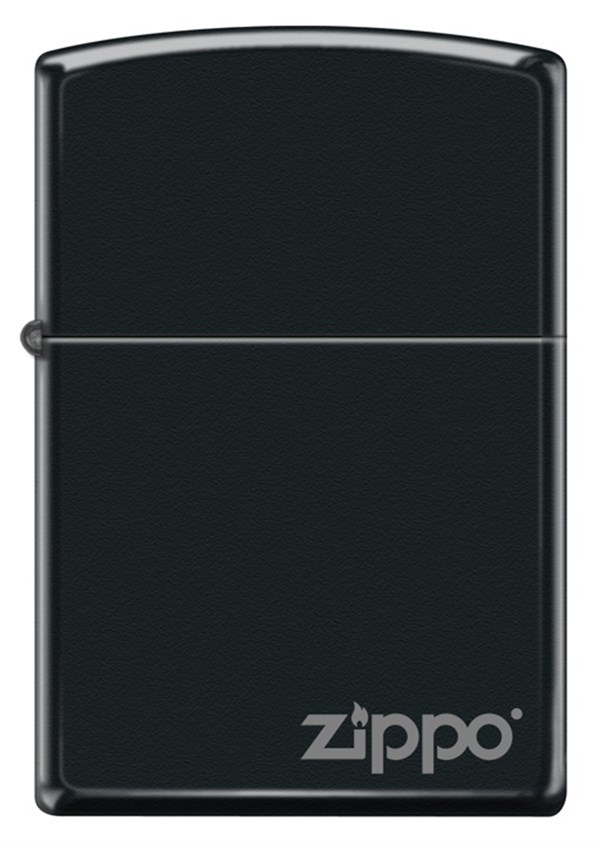 Zippo Black Matte Logo Design Çakmak AkMerkezTobacco Zippo