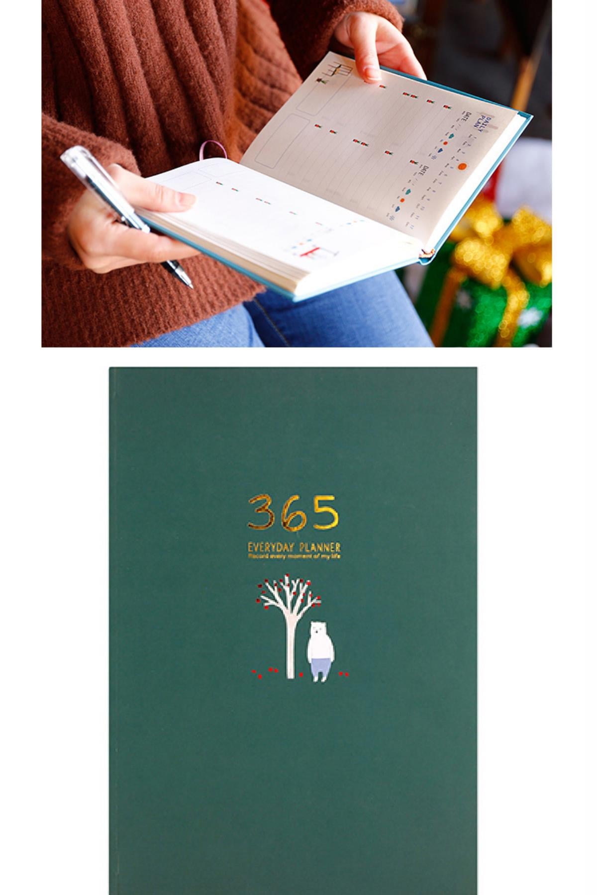 365 Gün Tarihsiz Planlayıcı Ajanda, 13*18cm 256 Sayfa