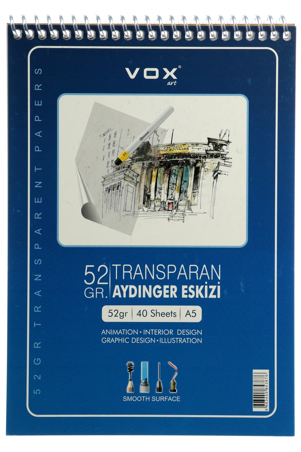 52 gr Aydınger Eskiz Defteri - A5 - 40 Yaprak