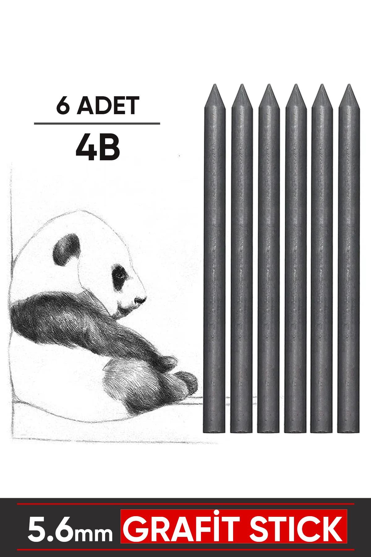 5,6 mm Portmin Uç 6'lı Graphite