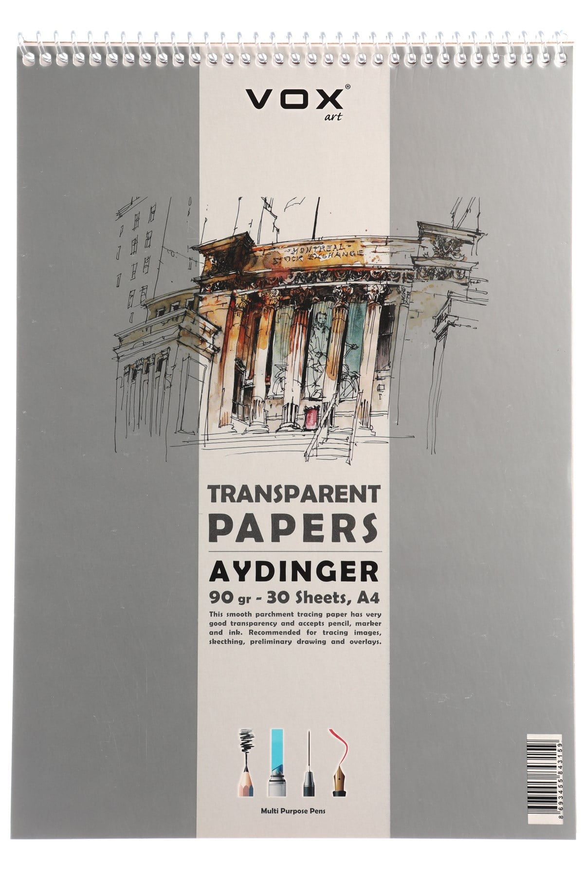 90 gr Aydınger Eskiz Defteri - A4 - 30 Yaprak