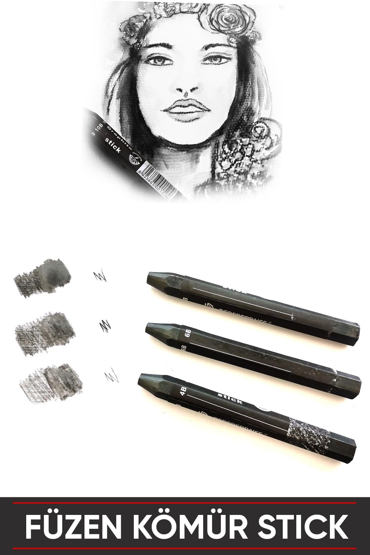 Kömür Füzen Stick Seti 3l'ü