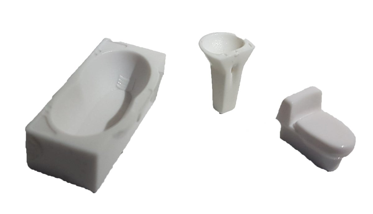 Maket Banyo Seti 1:50 Ölçek (VIM-41)