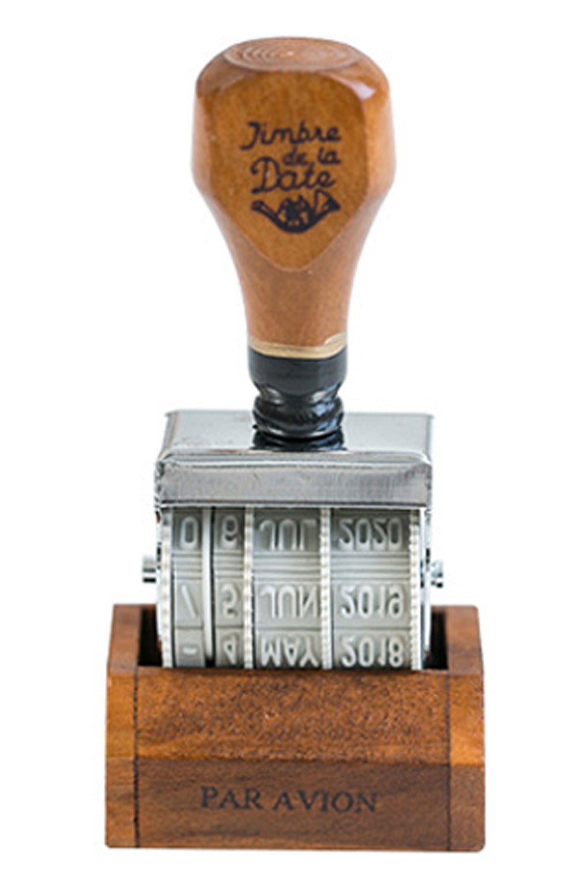 Tarih Kaşesi Ahşap Kaideli  Retro Tarih Kaşesi Istampa Hediyeli