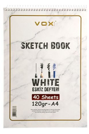 120 gr Eskiz Çizim Defteri - A-4 , 40 Yaprak