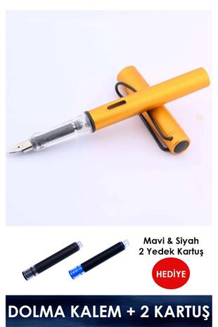 Dolma Kalem -f- Uç - Mat Gövde (PİSTONLU) Sarı