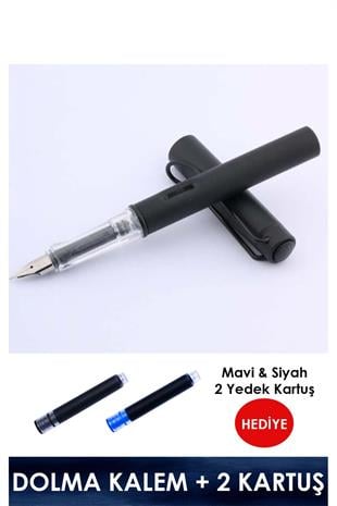 Dolma Kalem -f- Uç - Mat Gövde (PİSTONLU) Siyah
