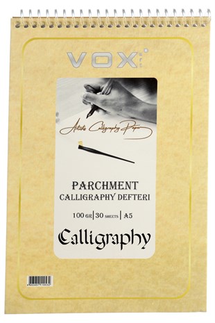 VOX Callıgraphy Defteri Parchment Desen  A5 -100 gr. 30 Yaprak