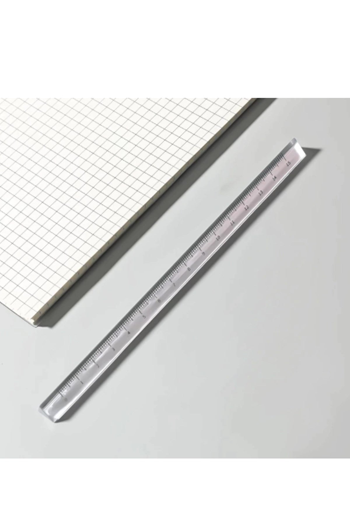 15 cm Piramit Cetvel - Akrilik