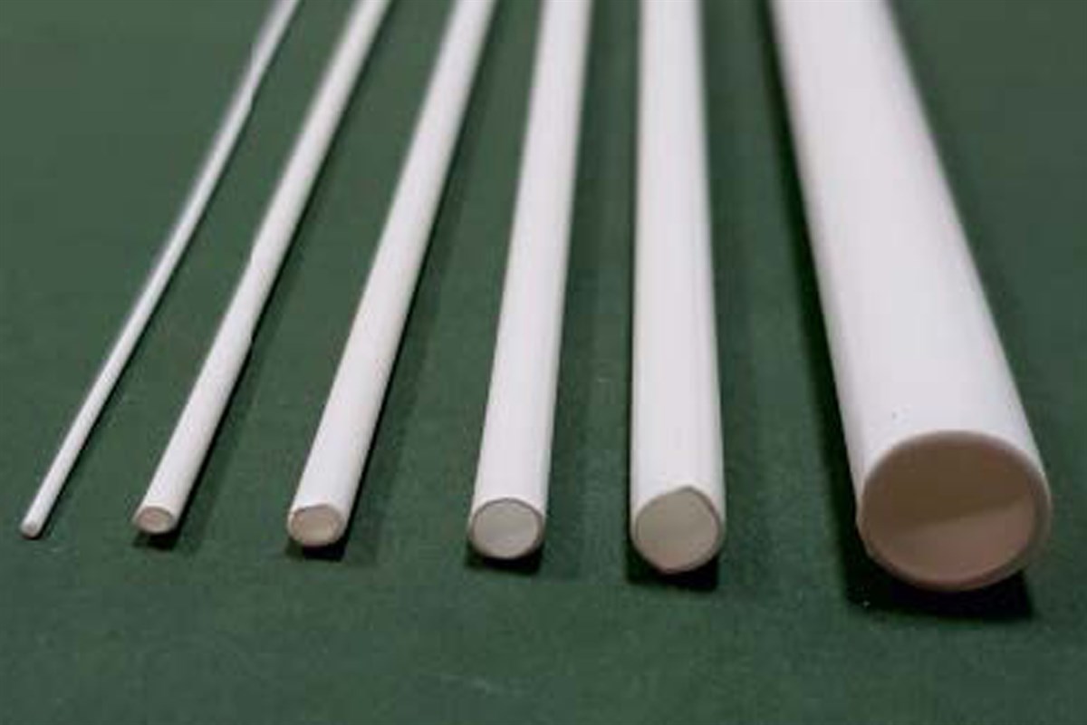 5 Adet 10 mm Yuvarlak Plastik Çita 50 cm İçi Boş