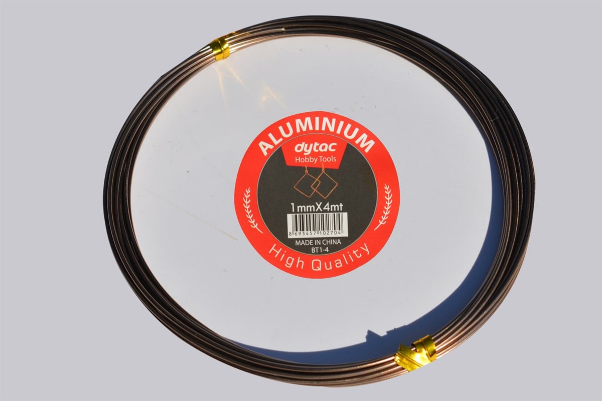 Alüminyum Tel 1 mm 4 Metre Bronz (BT1-4)