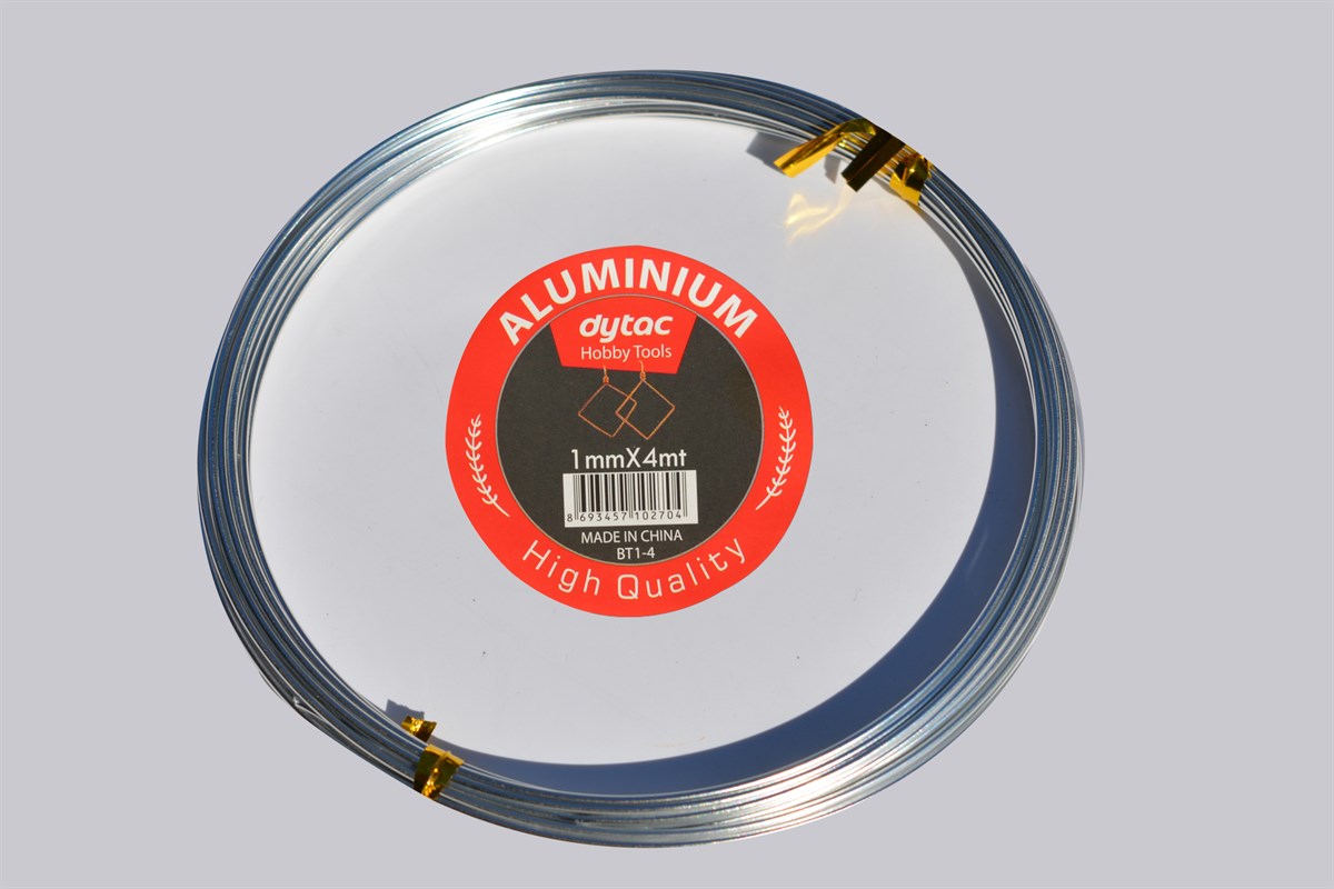 Alüminyum Tel 1 mm 4 Metre Gümüş (BT1-4)