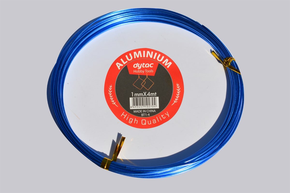 Alüminyum Tel 1 mm 4 Metre Mavi (BT1-4)