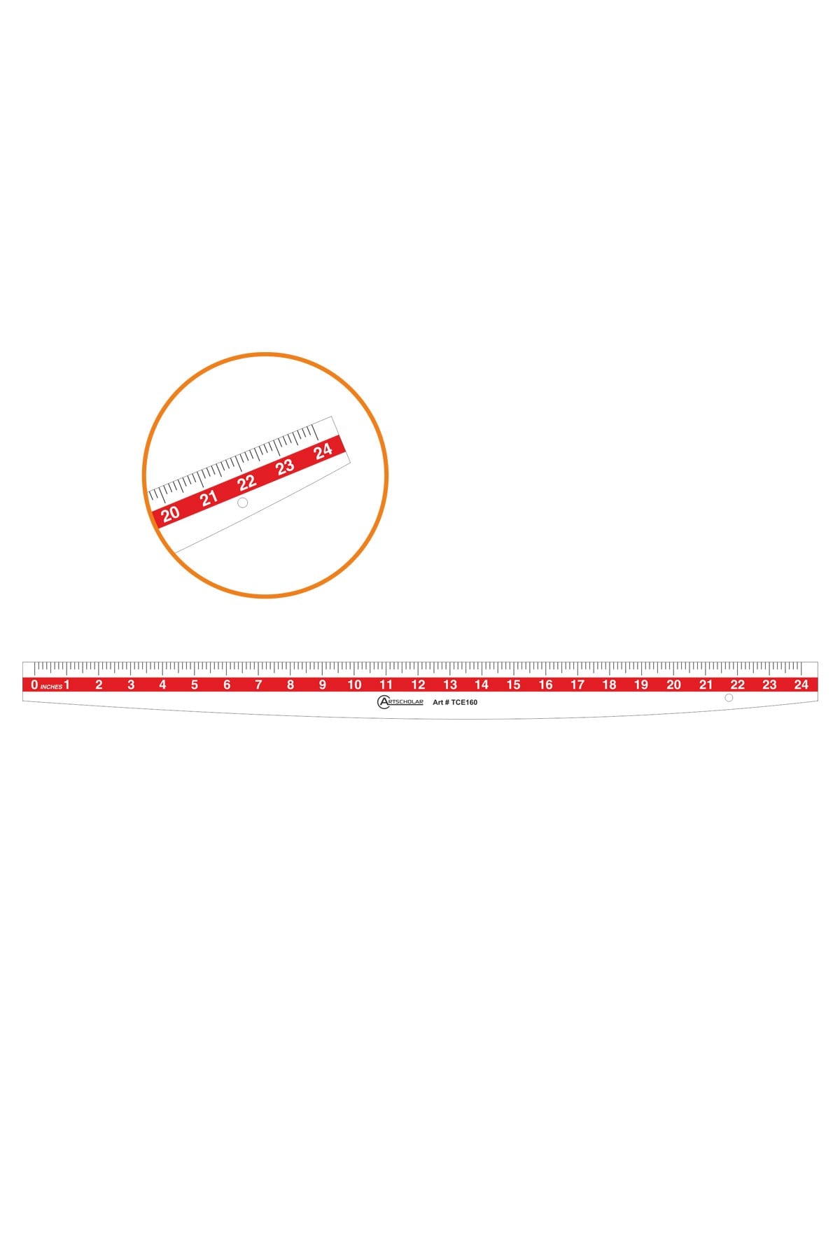 ArtScholar-60cm. Riga- Kol Eğri cetveli (TCE160)