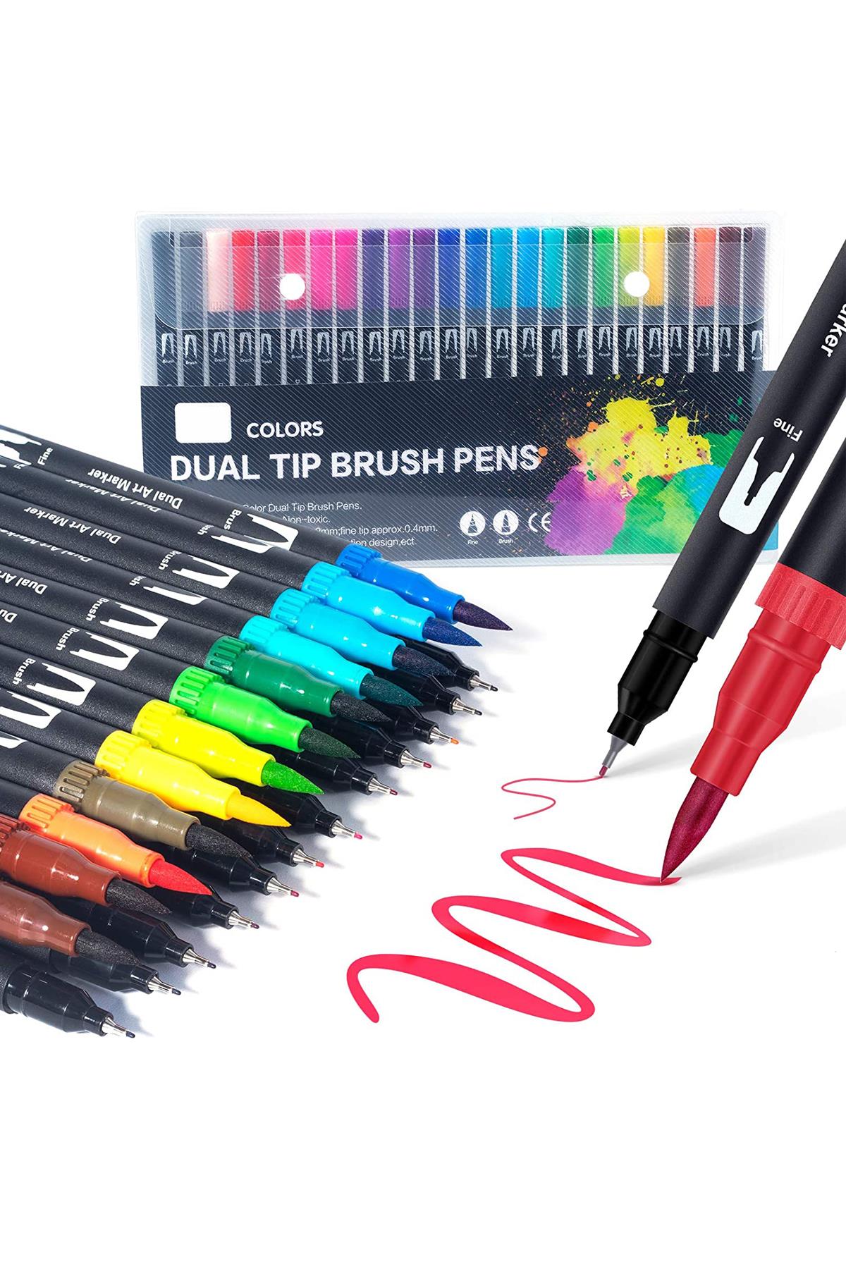 Çift Tarafl Brush Pen 36'li Set -Su Bazlı