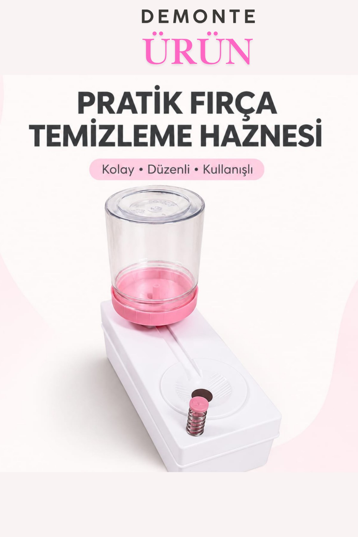 Fırça Temizleme Kabı- Su Hazneli  (Suluboya,Guaj boya,Akrilik boya) Demonte Gönderilir