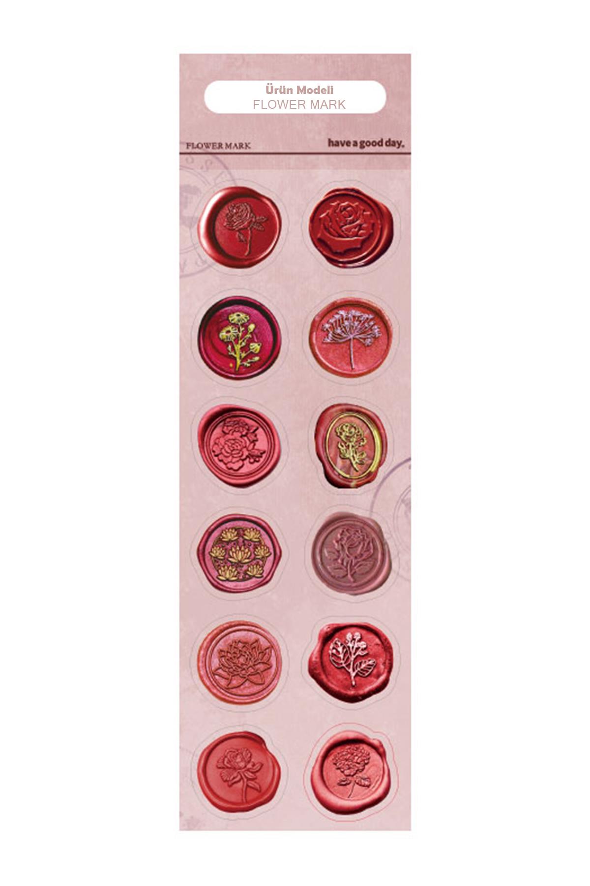 Hazır Silikon Mühür Mumu Ken.Yapışkanlı 12'li Set