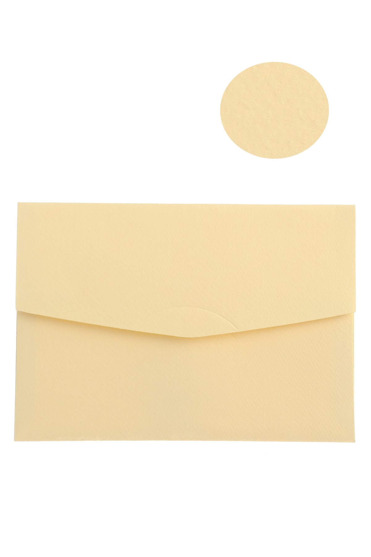 İthal Dokulu DAVETİYE ZARFI 16x23cm, 220gr Kalın, Krem 50adet