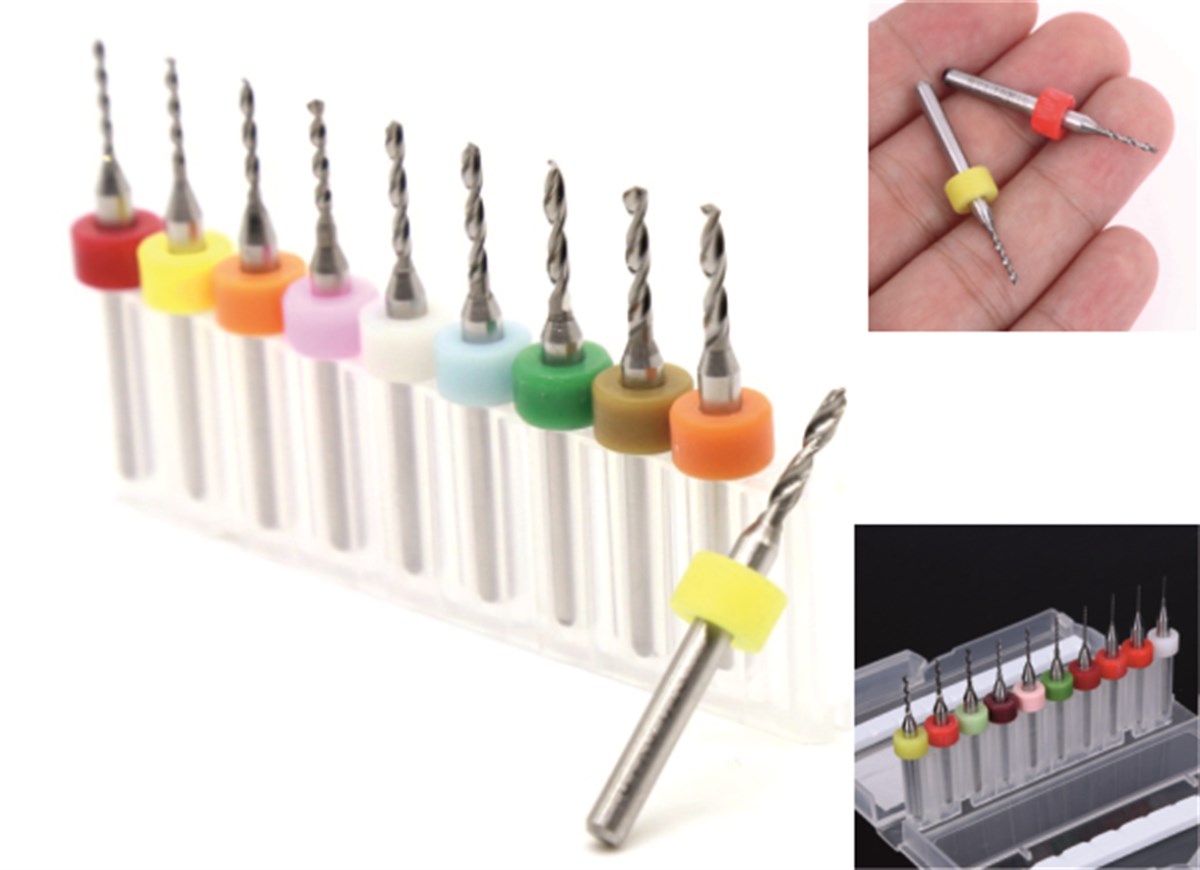 Matkap Ucu Seti Mikro CNC Çelik 1.1-2.0mm 10 Adet (B114)