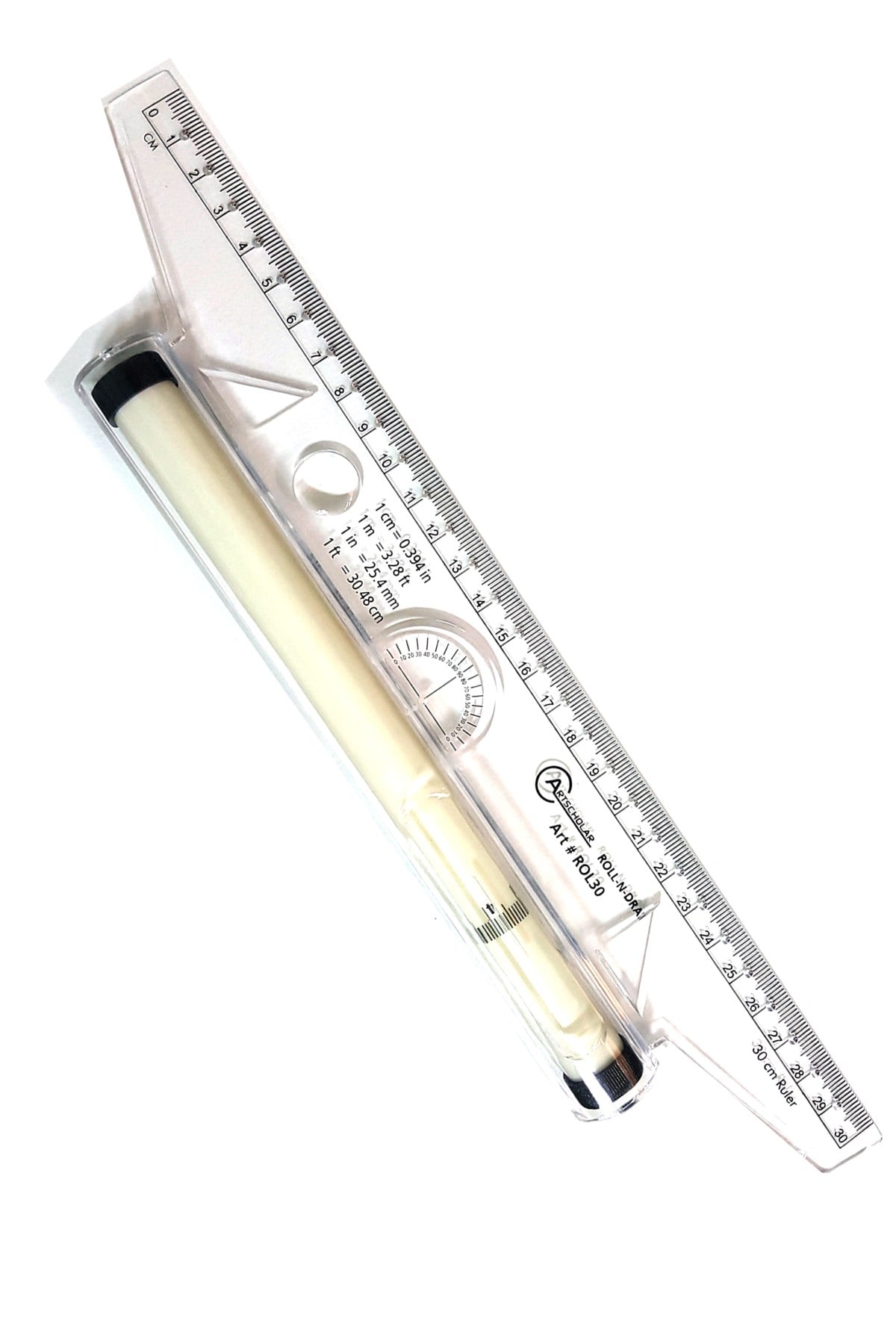 Rulo Makaralı Cetvel 30 Cm (ROL30)