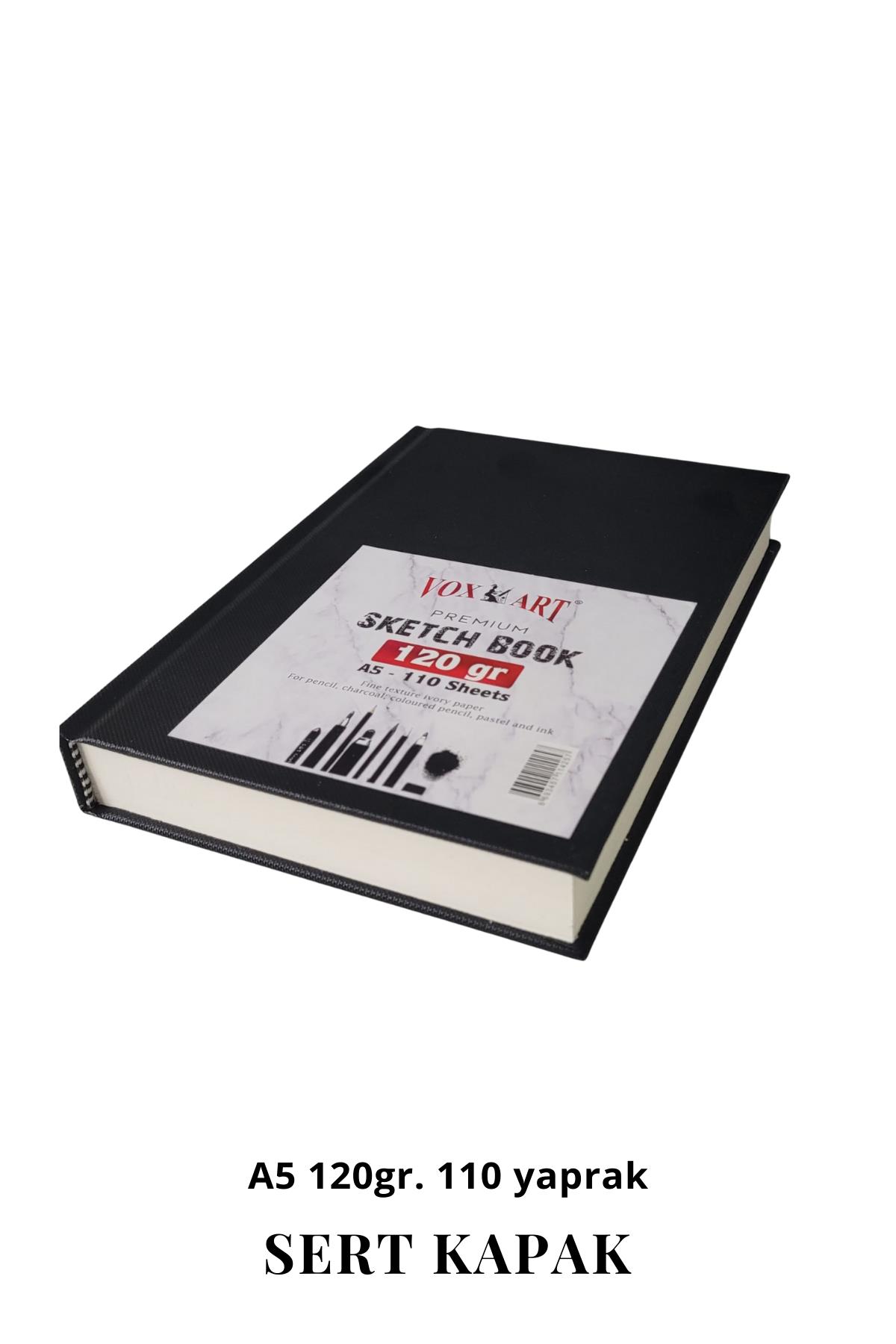 Sert Kapak Eskiz Çizim Defteri- A5 120gr. 110 yaprak